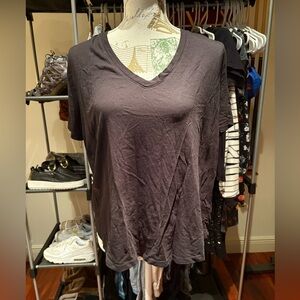 Terra & Sky Charcoal V-Neck Tee